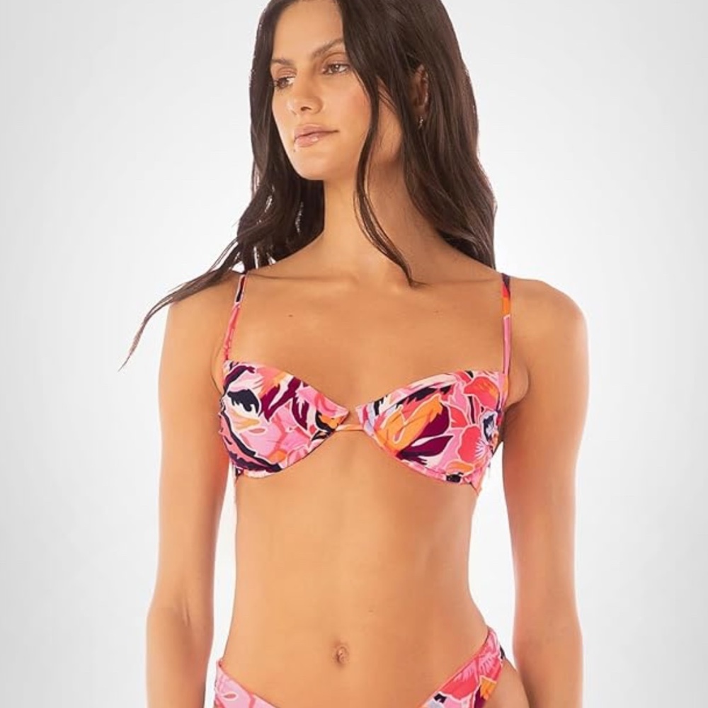 Maaji Coral Leafy Hallie Underwire Bikini Top